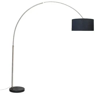 QAZQA Bogenleuchte 50Cm Schwarz