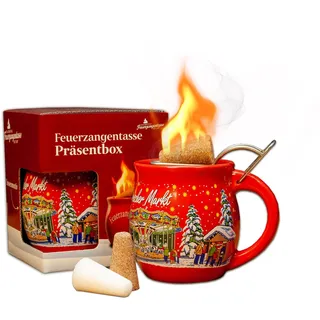 Feuerzangentasse 1er-Set, Rot/Historischer Markt - für Feuerzangenbowle