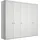 Göteborg Drehtürenschrank 246,3 x 216 x 58 cm weiß
