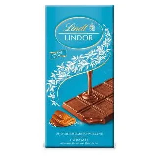 Lindt Tafelschokolade Lindor Caramel & Salz, 100g