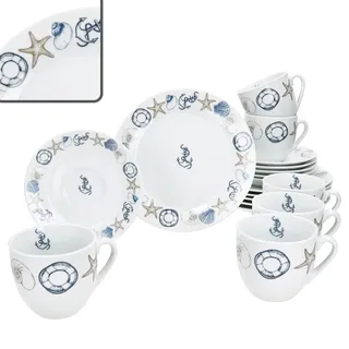 Mambocat Neptun Kaffeeservice 18-tlg. maritim