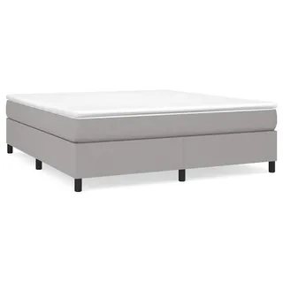 vidaXL Boxspringbett 160 x 200 cm Hellgrau