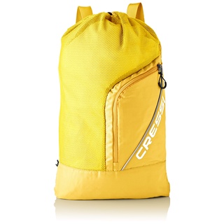 Cressi Unisex – Erwachsene Sumba Bag Sportrucksack mit Netz, Gelb, Eine Eine Größe
