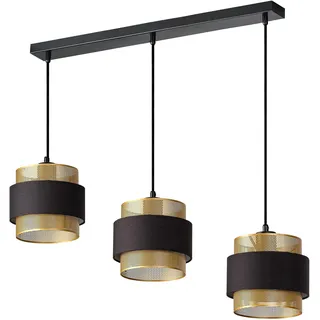 Osram Hornet 3-flg. 78 cm zylinderförmig schwarz gold