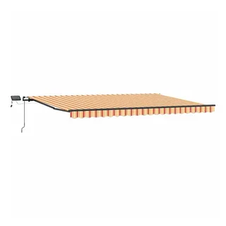 vidaXL Einziehbare Markise 500 x 300 cm gelb