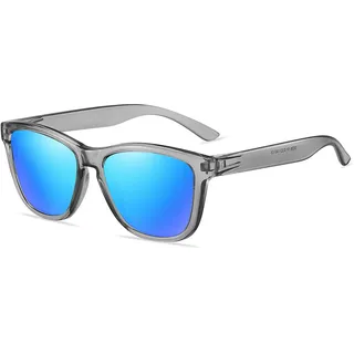 AMEXI Sonnenbrille-Herren-Damen-Polarisiert-Rechteckig-Sonnenbrillen Unisex Retro Klassische Vintage Polarisierte Brille UV400 Schutz Classic Sunglasses Eckig für Fahren - L