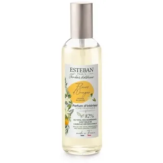 Esteban - Raumspray Duftspray – Raumduft - 100 ml, Lufterfrischer Spray für Wohnung & WC, Room Spray mit Bio-Alkohol - langanhaltende Frische - Recycelbares Glas - Orange