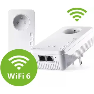 Devolo Magic 2 WiFi 6 next - Starter Kit, 3000 Mbit/s, IEEE 802.3u, IEEE 802.11a, IEEE 802.11b, IEEE 802.11g, IEEE 802.11n, IEEE 802.11ac, IEEE 802... - Weiß
