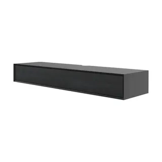 CaliCosy TV-Lowboard 160x22 cm Schwarz Holzwerkstoff