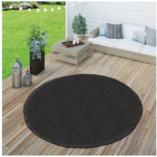 Paco Home »Timber 125«, Polypropylen (PP) Schwarz Ø 200 cm Rund