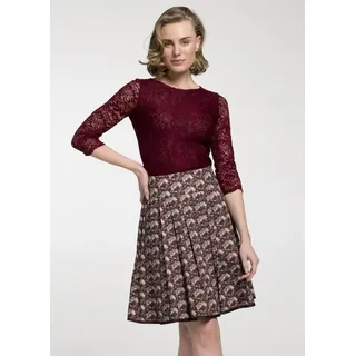 Spieth & Wensky Trachtenrock Blanchette (1-tlg) mit floralem Print lila 42