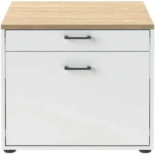 Tchibo - Waschmaschinenunterschrank »Solea« mit Wäschekorb-Auszug und Schublade - 67x60x60cm - anthrazit -