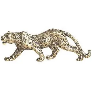 Retro-leopardenstatue Aus Messing, Briefbeschwerer Für Zuhause, Kleine Tierfigur Aus Messing