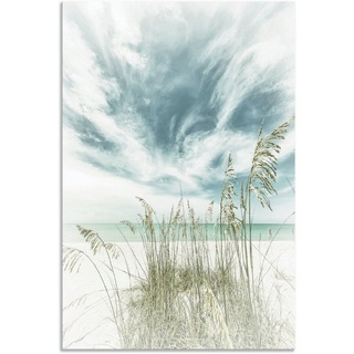 Artland Wandbild Himmlische Stille am Strand Vintage, Strandbilder (1 St), als Alubild, Outdoorbild, Leinwandbild, Poster, Wandaufkleber weiß 80 cm x 120 cm