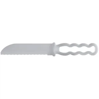Metakreon 2 kleine Kunststoffmesser - 20 cm lang - Brotmesser - Brotsäge - Küchenmesser - Kuchenmesser - Tortenmesser - Messerset