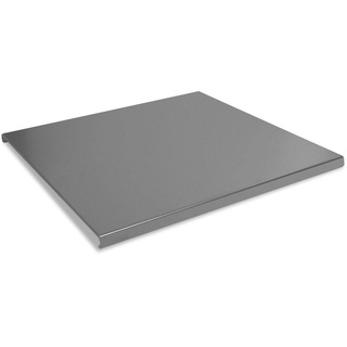 Plan Multifunktionale Platte - Schneidebrett aus Edelstahl Aisi 304 Abmessungen 60 x 55,5 x 2,5 cm mit rutschfesten Füßen