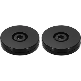 QUARKZMAN 2Pack Acryl Lazy Susan Drehscheibe, 2" Spinner Lazy Susan Organizer, Acryl Kugellager Drehbare Ablage für Vorratskammer Gewürzregal Dekoration, Schwarz