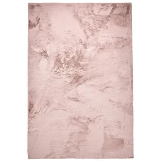 benuta Fellteppich Dave, rechteckig, Höhe: 21 mm, Kunstfaser, Berber, Ethno-Style, Wohnzimmer rosa 150 cm x 230 cm x 21 mm