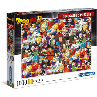 39489 Impossible Puzzle Dragon Ball – Puzzle 1000 Teile ab 9 Jahren, Erwachsenenpuzzle mit Wimmelbild, herausforderndes Geschicklichkeitsspiel für die ganze Familie