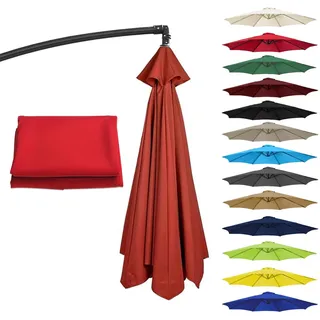 BZCKBZ Sonnenschirm Ersatzbezug 200/270/300cm 8 Streben/6 Streben UV-Schutz Ampelschirm Bezug Wasserdicht Schirmbezug Sonnenschirm Ersatzteile Für Balkon, Garten, Pool Und Strand