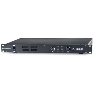 Pronomic P-152E MKII Endstufe - 2-Kanal Endstufe - Leistung RMS/4 Ohm: 2x 150 Watt - Besonders geeignet für Monitor-Betrieb oder Studio/HiFi- 1HE - Schwarz