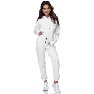 Tazzio Jogginganzug F200, Trainingsanzug SET Jogginghose & Hoodie weiß M