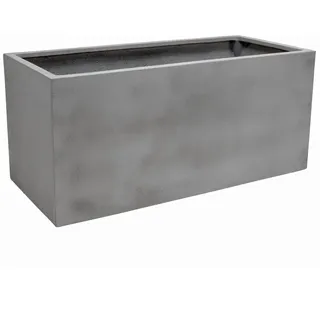 VIVANNO Pflanzkübel Pflanztrog Maxi Fiberglas 30x60x30 cm - Robuster Blumenkübel, wetterfest und frostsicher, ideal für Innen- und Außenbereich