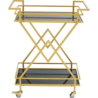 PLAYMOBIL Kare Design Servierwagen Pyramids, Accessoire, rollbar, Glas, Schwarz/Gold, Höhe 79cm