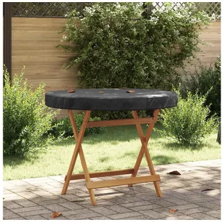 vidaXL Abdeckung für den Tisch im Freien 112 x 112 x 10 cm Schwarz