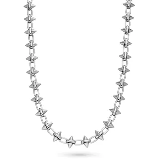 Liebeskind Berlin Kette Spikes Silber Edelstahl