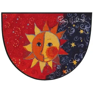 Salonloewe Fußmatte Fußmatte 60x85 Rosina Wachtmeister Sole Remake rot halbrund, Halbrund, Höhe: 600 mm rot