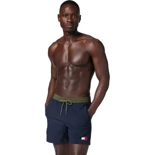Tommy Hilfiger Herren Badehose Medium Drawstring mit Tunnelzug - S