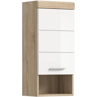 xonox.home Hängeschrank 37 cm x 79 cm x 24 cm Sonoma-Weiß