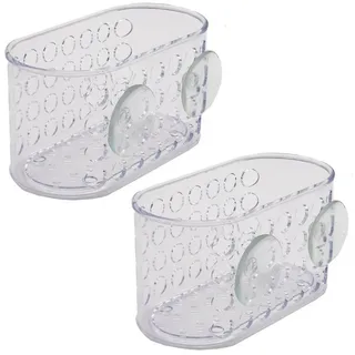 BENSON Duschablage 2x Duschablage Baderegal Duschkorb Duschregal, 2-tlg., Badeablage, Ablage, Saugnapf, Dusche