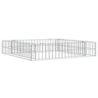 vidaXL Gabionen-Hochbeet 100 x 100 x 20 cm