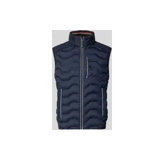 Regular Fit Steppweste mit Kapuze im Kragen, Marine, L