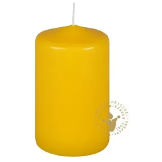 Jaspers Kerzen Stumpenkerzen zitrone 120 x 70 mm, 10 Stück