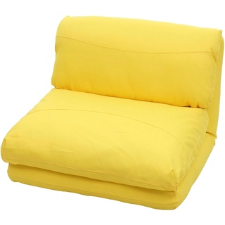Mendler Schlafsessel HWC-E68, Schlafsofa Funktionssessel Klappsessel Relaxsessel, Stoff/Textil ~ gelb