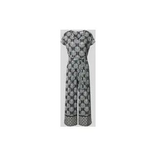 More & More Jumpsuit mit floralem Allover-Print, Black, 40