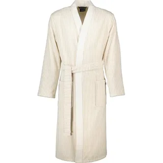 Cawö Herrenbademantel Struktur 5718 Kimono Frottier, Kimono, 100% Baumwolle beige M