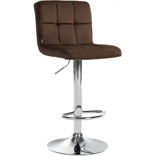 CLP Barhocker Peru Samt 46 x 94 x 47 cm Braun