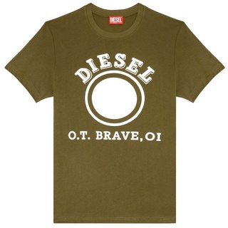 Diesel T-Shirt Herren T-Shirt - T-DIEGOR-K64, Rundhals, Kurzarm bunt|grün|weiß L