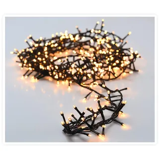 Spetebo LED Büschel Cluster Lichterkette warm weiß - 30 m / 1500 LED - Weihnachtsbaum Garten Deko Beleuchtung IP44 mit Stromkabel - Weihnachtsbeleuchtung für Innen + Außen
