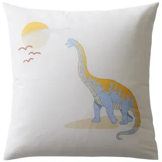 vertbaudet Bettbezug Kinder Bettwäsche-Set JURASSIC CAMP weiß 200 cm x 140 cm