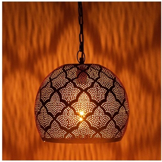 Marrakesch Orient & Mediterran Interior Deckenleuchte MAADES Orientalische Lampe Pendelleuchte Rayhana 30cm rot
