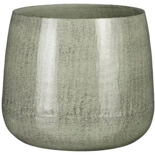 Mica Decorations Blumentopf Eisen Benson Ø 23 x 20 cm hell grau