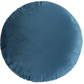 Fouriding Rundes Dekokissen, 45 cm, superweich, rund, flauschig, holländischer Samt, dekorative Bodenkissen für Couch, Sofa, Stuhl, Auto, Büro, Wohnzimmer, Schlafzimmer (Dunkelblau)