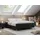 Meble Boxspringbett ohne Kopfteil mit Bettkasten Bett niedriges Kopfteil Polsterbett ohne Kopfteil LESS 160x200cm Schwarz H4 Schwarz
