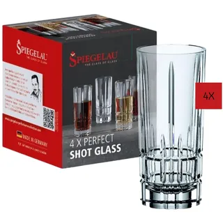 Spiegelau Schnapsgläser 4er Set, 55 ml, Perfect Serve, 4500170, Shotgläser aus Kristallglas, Likörgläser spülmaschinenfest, Kristall Klar