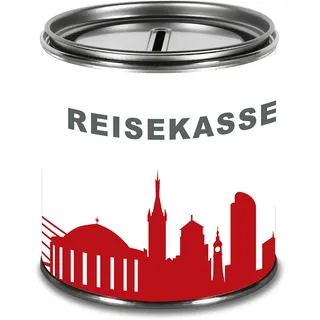 44spaces Spardose Düsseldorf Geldgeschenke - Witzige Geschenkdose Reisekasse Geld Scheine Schenken Geldgutschein Geld-Verpackung Trinkgeld Urlaubgeld Hochzeitsgeschenk